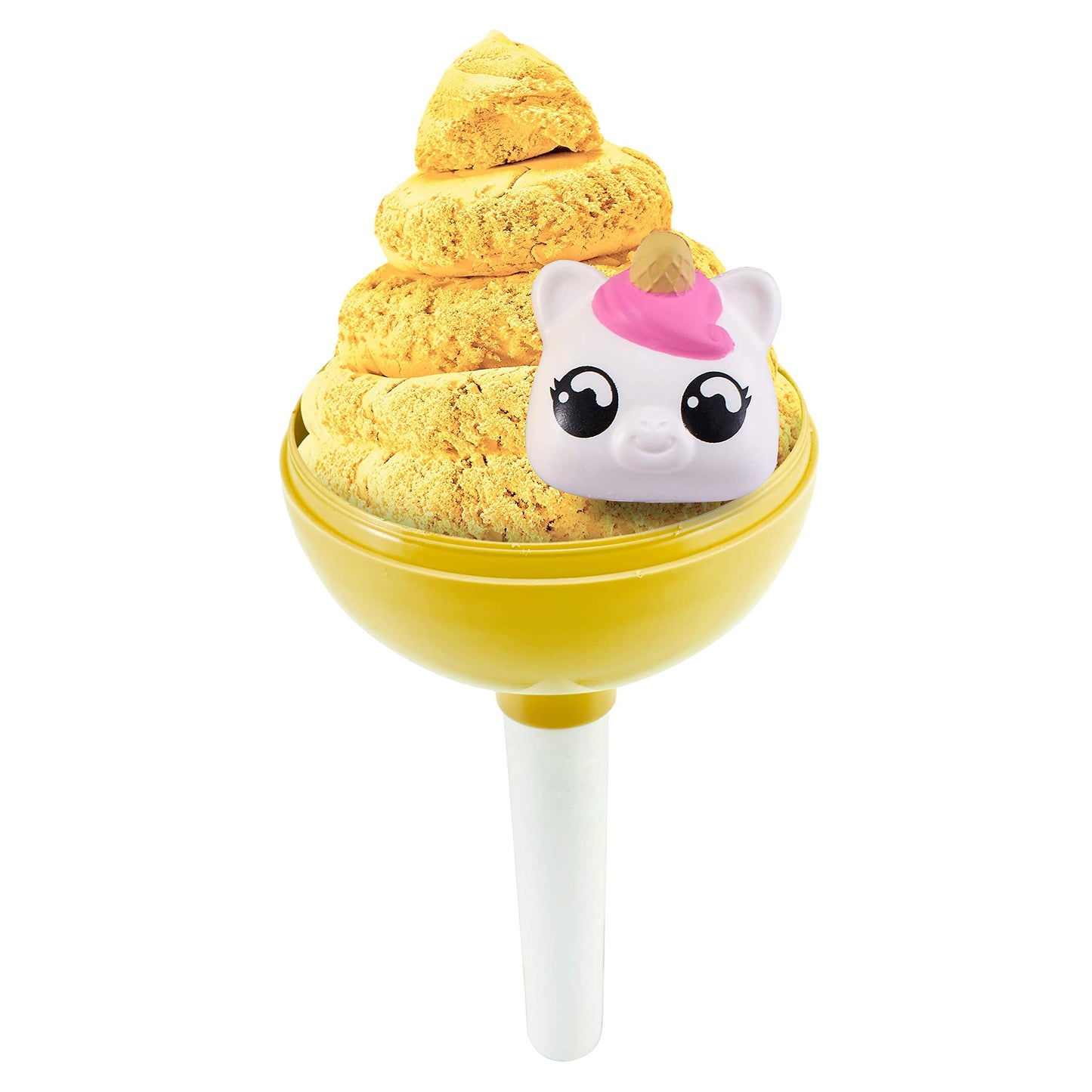 Oosh Slime Cotton Candy Cuties Series 2 By Zuru (Yellow) Scented, Squishy, Fluffy, Soft, Stretchy, Stress Relief, Party Favors, Non-Stick With Collectible Cutie Slow Rise Toy