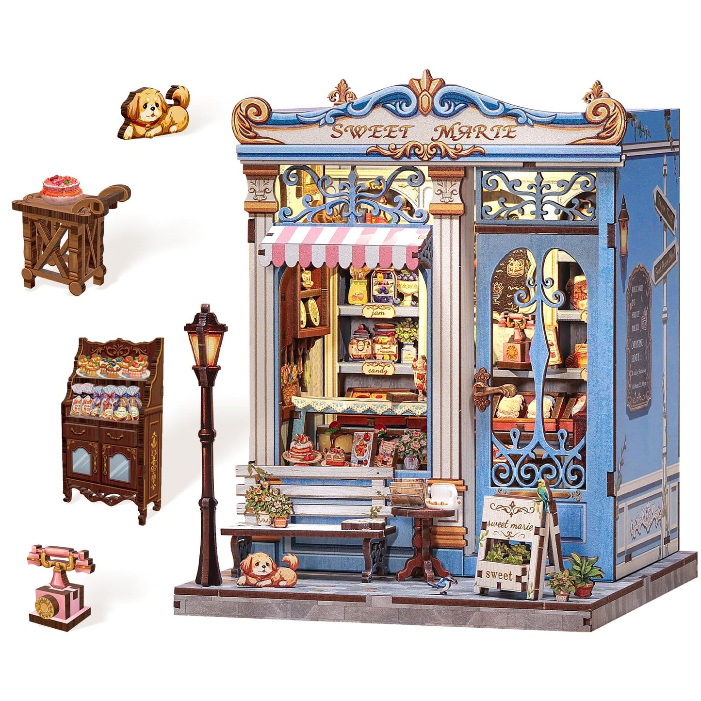 Endless Limit Book Nook Kit  DIY Miniature House Kits for mature-themed and Teens  Dollhouse Tiny Booknook Garden House Bookshelf  DIY Craft Gifts for Family and Friends (Sweet Marie)
