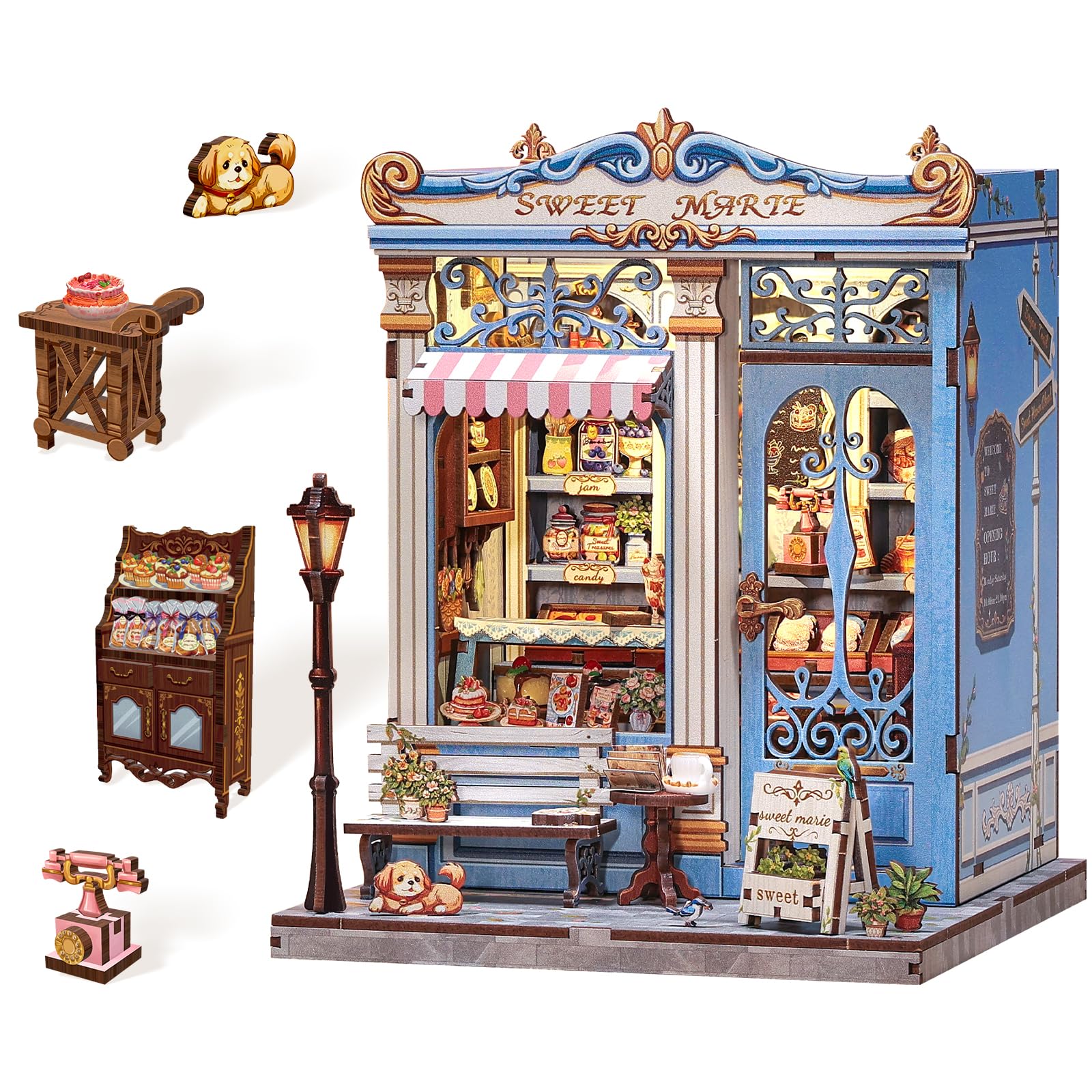 Endless Limit Book Nook Kit  DIY Miniature House Kits for mature-themed and Teens  Dollhouse Tiny Booknook Garden House Bookshelf  DIY Craft Gifts for Family and Friends (Sweet Marie)
