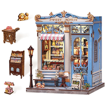 Endless Limit Book Nook Kit  DIY Miniature House Kits for mature-themed and Teens  Dollhouse Tiny Booknook Garden House Bookshelf  DIY Craft Gifts for Family and Friends (Sweet Marie)