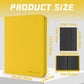 9 Pocket Card Binder  enhanced Zip Trading Card Binder  360 Double Sided Pocket PU Collection Binder  Collector Album  Card Folder for MTG  TCG  Sports Cards  (Yellow)