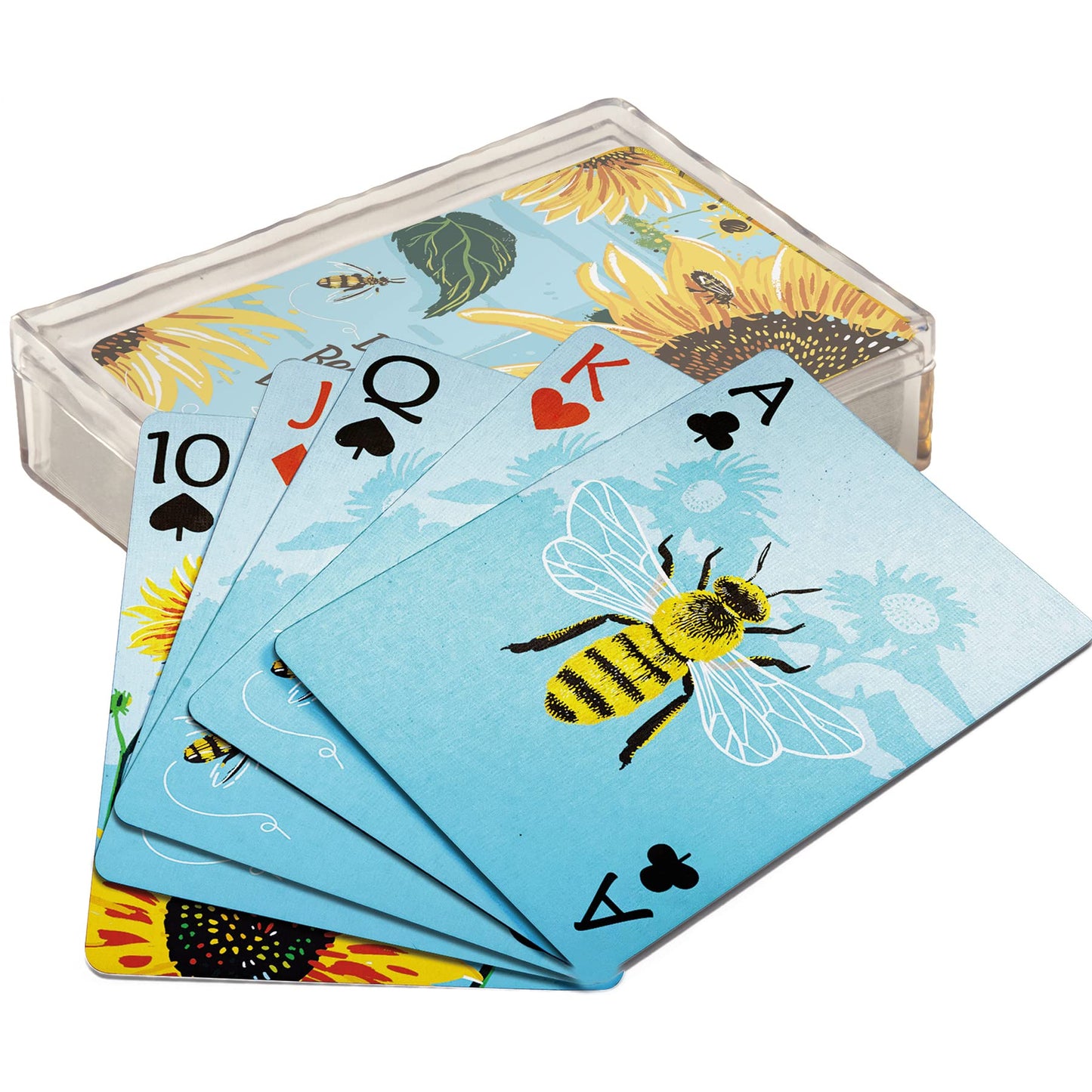 Primitives by Kathy Playing Cards - Bee Happy, Sunflower Color, Paper Material, Model 113501