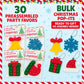 30 Pack Bulk for Students, Christmas Pop It Fidget Toys, for Kids Classroom, Prizes, Stocking Stuffers, Office Gifts, and popit