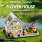 LEGPS YYDS Flower House Building Mini Set, LED Greenhouse Blocks Toy, 8" Size, White, Model MY133, Perfect Valentine/Xmas Gift for Kids 8-12