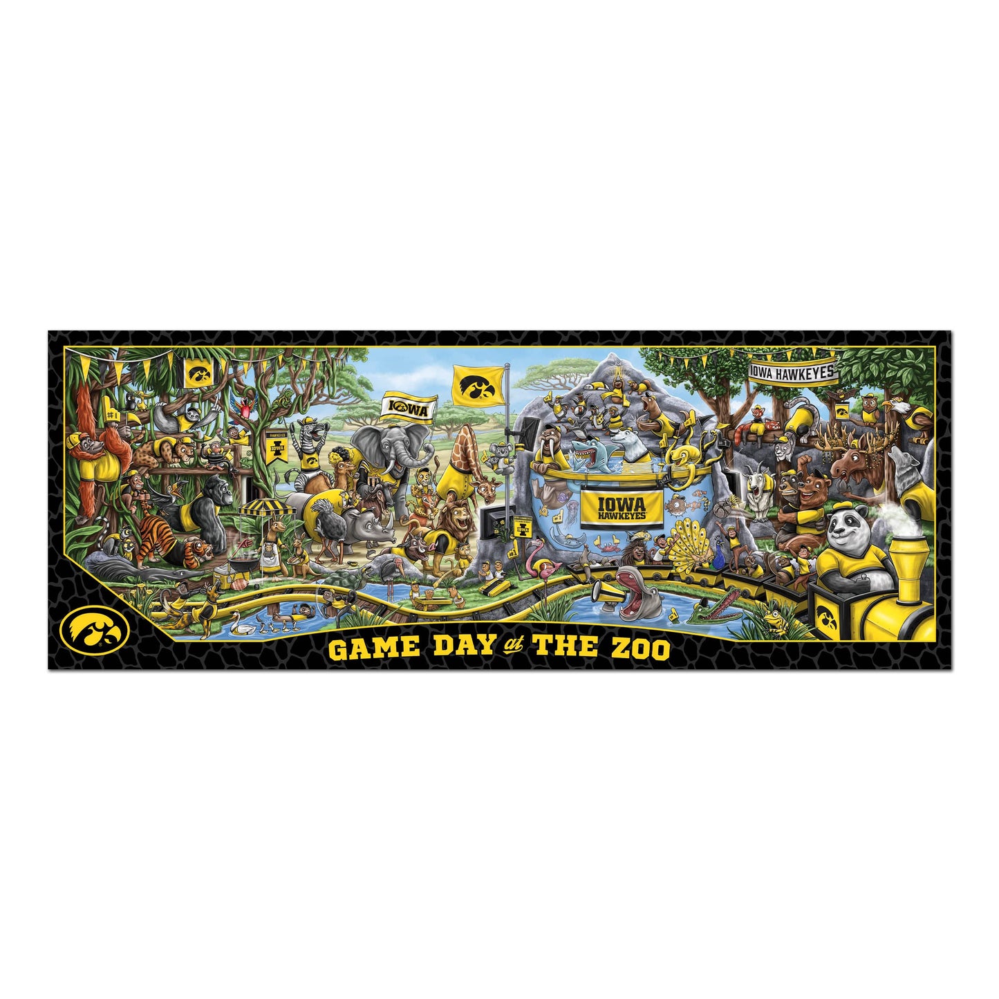 YouTheFan NCAA Iowa Hawkeyes Game Day at The Zoo 500pc Puzzle
