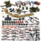 Feleph WW2  Set US Military Toy Kit for Soldier Figures Model Pack Army Equipment Gear Pieces Compatible with Major Brands