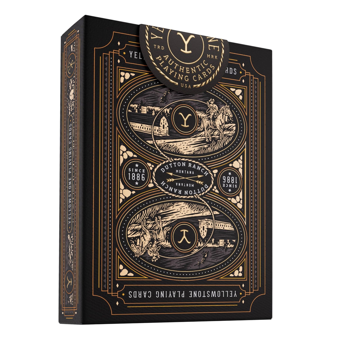 theory11 Yellowstone enhanced Playing Cards  game-style Size Standard Index  elegant Playing Cards