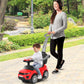 Honey Joy Ride On Push Car, Foot To Floor Ride On Sliding Car Push Handle & Detachable Guardrail, Sound & Lights, Under Seat Storage, Push Cars For Toddlers 1-3, Gift For Kids Boys Girls(Red)
