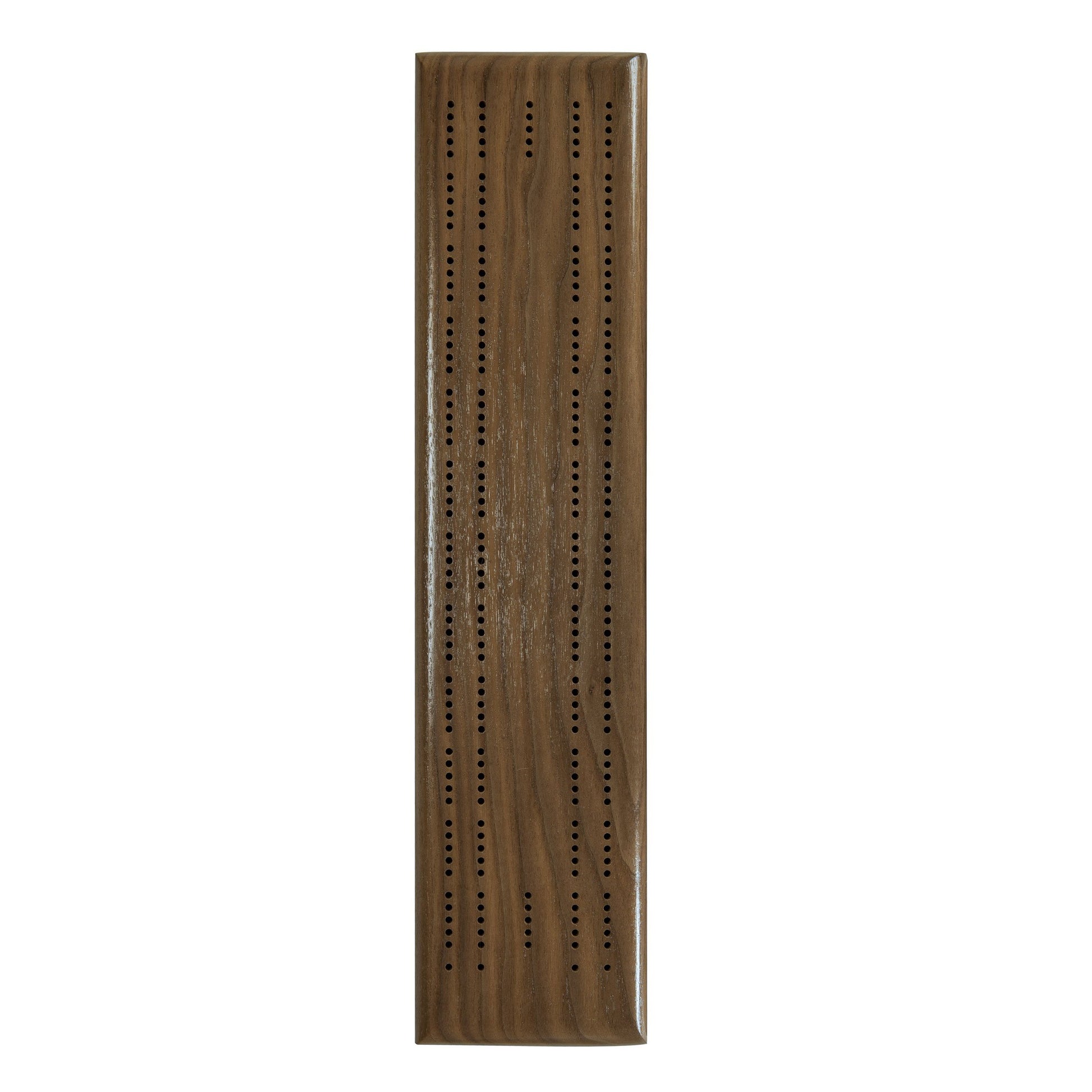 WE Games Competition Cribbage Set (Made in USA) - Solid Walnut Wood Sprint 2 Track Board with Metal Pegs