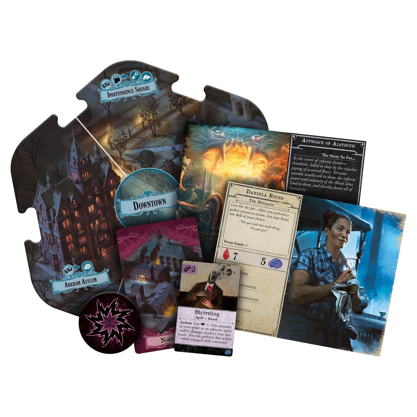 Fantasy Flight Games Arkham Horror 3rd Edition Board Game, 1-6 Players, Ages 14+, Cooperative Strategy Game, Multicolor, Cardboard