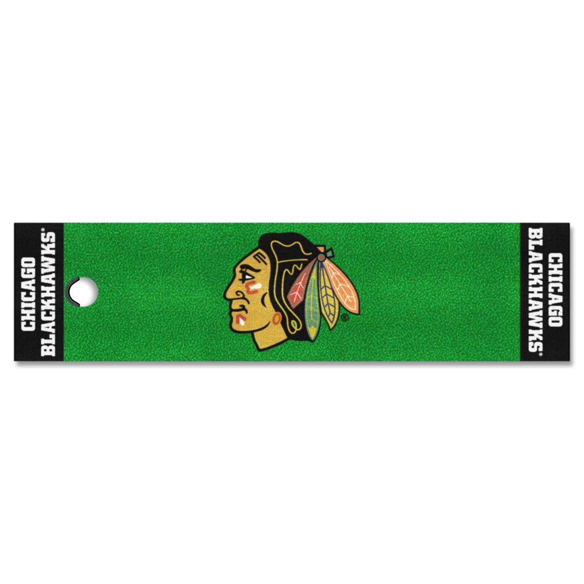 FANMATS NHL Chicago Blackhawks Nylon Face Putting Green Mat , 18x72
