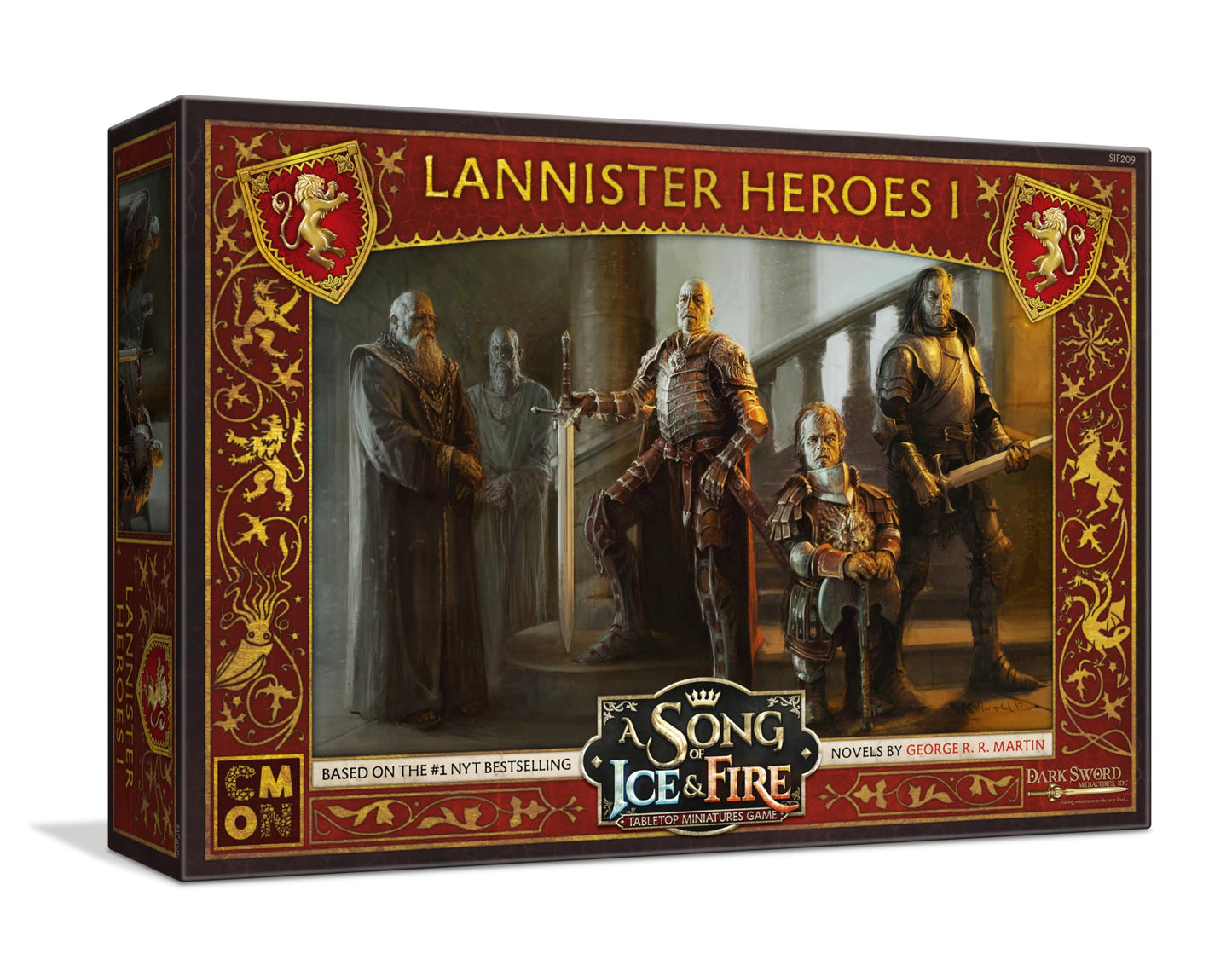 A Song of Ice and Fire Tabletop Miniatures Game Lannister Heroes Set I - Command The Might of Lannister's Iconic Heroes! Strategy Game  Ages 14+  2+ Players  45-60 Minute Playtime  Made by CMON