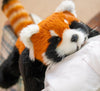 Chongker Breathing Stuffed Animal, Soothing Red Panda Plush Toy with Rhythmic Motion, Interactive Companion Plush for Kids & Adu