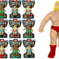 Ja-Ru Super Stretchy Wrestlers Action Figures (12) Squishy Stretch Man. Wrestling Toys For Kids. Stress Relief Fidget. Classic R