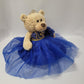 KINNEX COLLECTIONS SINCE 1997 20'' Quince Anos Quinceanera Last Doll Teddy Bear with Dress (Centerpiece) ~ B16632-15G (Royal Blu