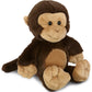 DolliBu Monkey Plush - Super Soft Stuffed Animal  Cute Brown Wildlife Animal Plush  Adorable Fluffy Stuffed Animal for Boys and Girls  Stuffed Zoo Animals Plush Gift for Babies  Kids  mature-themeds - 9 Inch