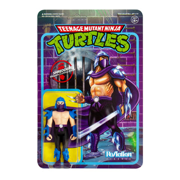 Super7 Teenage Mutant Ninja Turtles Shredder 3.75 in Reaction Figure