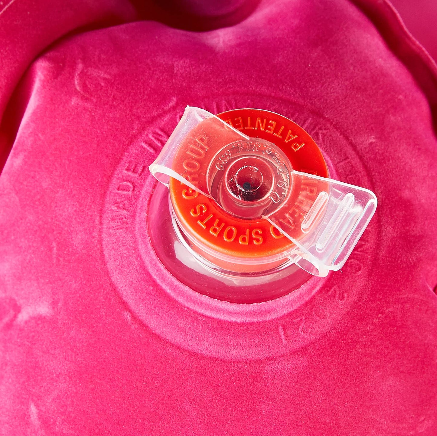 Airhead SUN COMFORT COOL SUEDE Double Pool Mattress, Raspberry (AHSC-017)