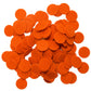 Playfully Ever After Orange Felt Circle Stickers (1 inch - 100pc)