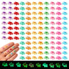 Lyreh 120pcs Mini Resin Turtles  Glow in The Dark Tiny Turtles for Crafts Miniature Sea Turtle Figurines Cute Small Luminous Animals for Garden Micro Landscape DIY Dollhouse Decorations (10 Colors)
