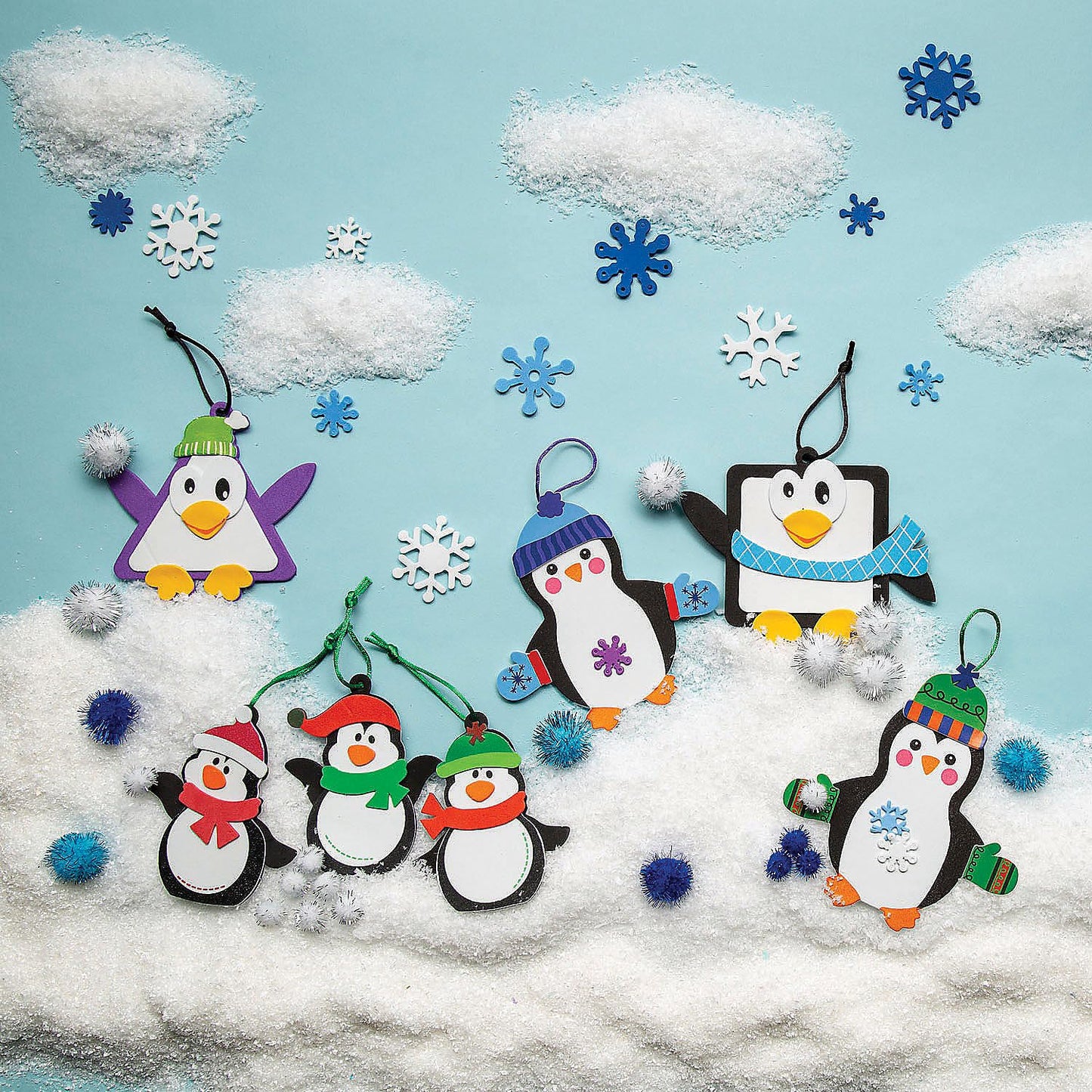 Fun Express Foam Snowflake Shapes (400Pc) - Crafts for Kids and Fun Home Activities - VBS Vacation Bible School Supplies/Decor