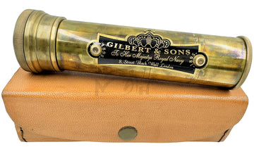 Handmade Brass Kaleidoscope - Time Memory For Generations - Vintage Collection - Magic Kaleidoscope - Educational Gift For Kids & Adults - Patterns Vary