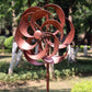 360 Degrees Metal Swivel Classical Wind Spinner Willow Leaves For Patio Lawn Outdoor Yard Lawn Garden