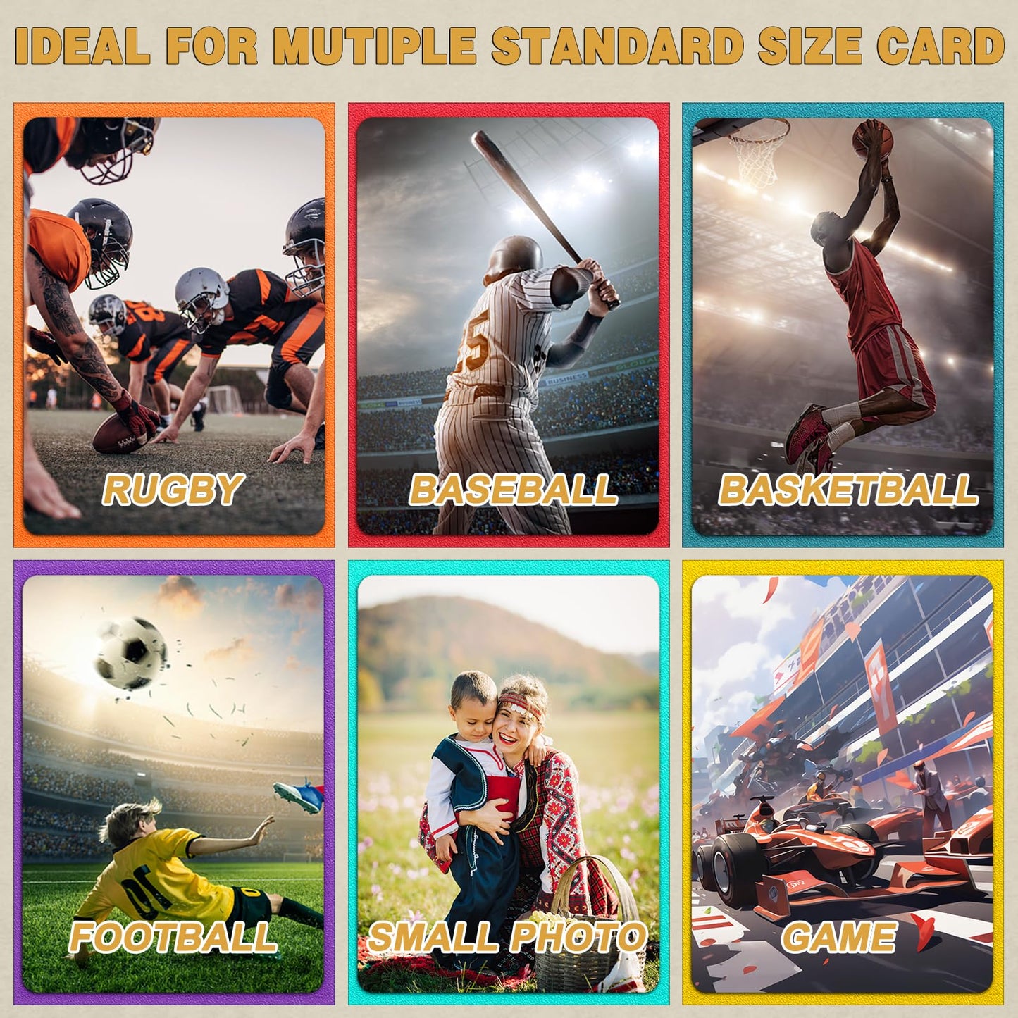 600 Count Card Sleeves Toploaders For Trading Cards, 6 Colors Soft Baseball Card Sleeve For Standard Cards, Fit For Mtg, Footbal