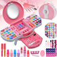Kids Makeup Kit for Girl - Washable Little Girls Makeup Toy, Girls Makeup Kit for Kids, Kid Make up Set for Toddlers Children Pr