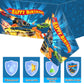 WIFUNUE 3Pieces Hot Car Themed Plastic Tablecloth Hot Race Car Birthday Party Plastic Table Covers for Kids Boys Racing Car Birt