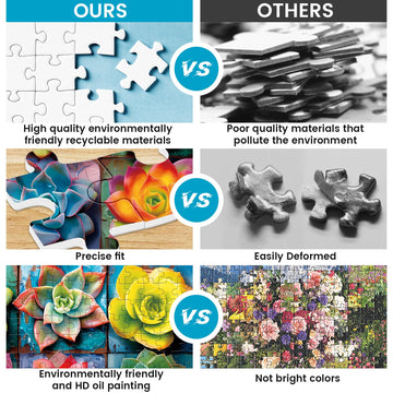 Jigsaw Puzzles 300 Pieces For Adults Succulent Plant Puzzle 300 Pieces Jigsaw Puzzles For Adult Kids Elderly Puzzles Game Adult Puzzles Puzzle Pieces Game 20.5X15In