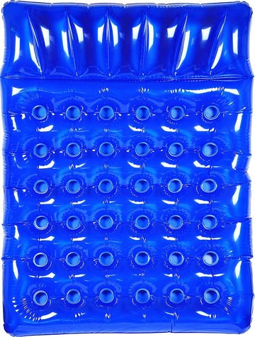 Greenco Giant Inflatable Double Mattress Pool Lounger Float, 78 Inch Blue Swimming Pool Float With Pillow Headrest For Pool Or Lake, Swimming Pool Party Lounge Raft