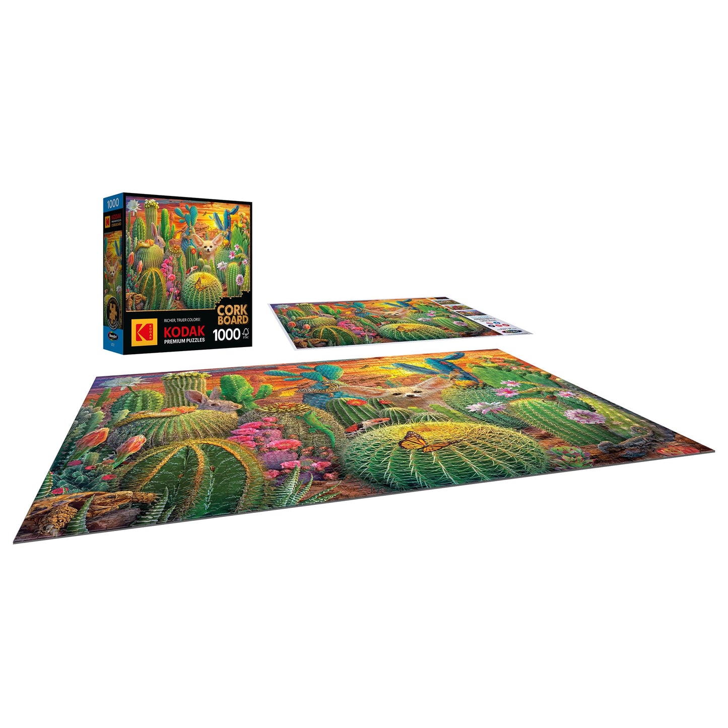 Roseart - Kodak Cork - Cactus Critters - 1000 Piece Jigsaw Puzzle For Adults