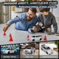 VoleRusher RC Mini Drift Car - 1/43 Scale, Silver, ABS Material, Age 8-14, RTR 2.4GHz Remote, includes 2 Tire Sets &