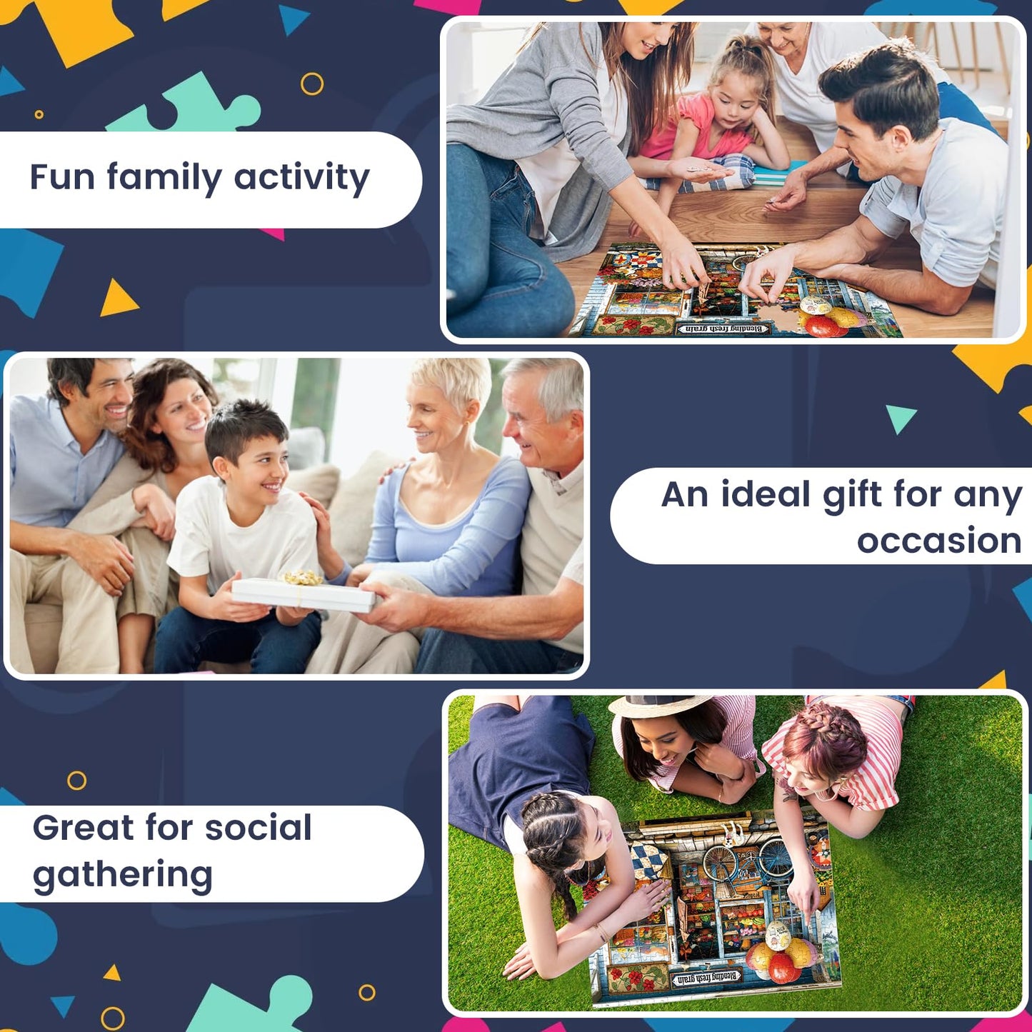 300 Piece Puzzles for mature-themeds Dog Fruit Balloon Puzzle 300 Pieces Jigsaw Puzzles for mature-themed Kids Elderly Puzzle Game mature-themed Puzzles Family Challenging Game Home Decor Gift Toy 20.5x15IN