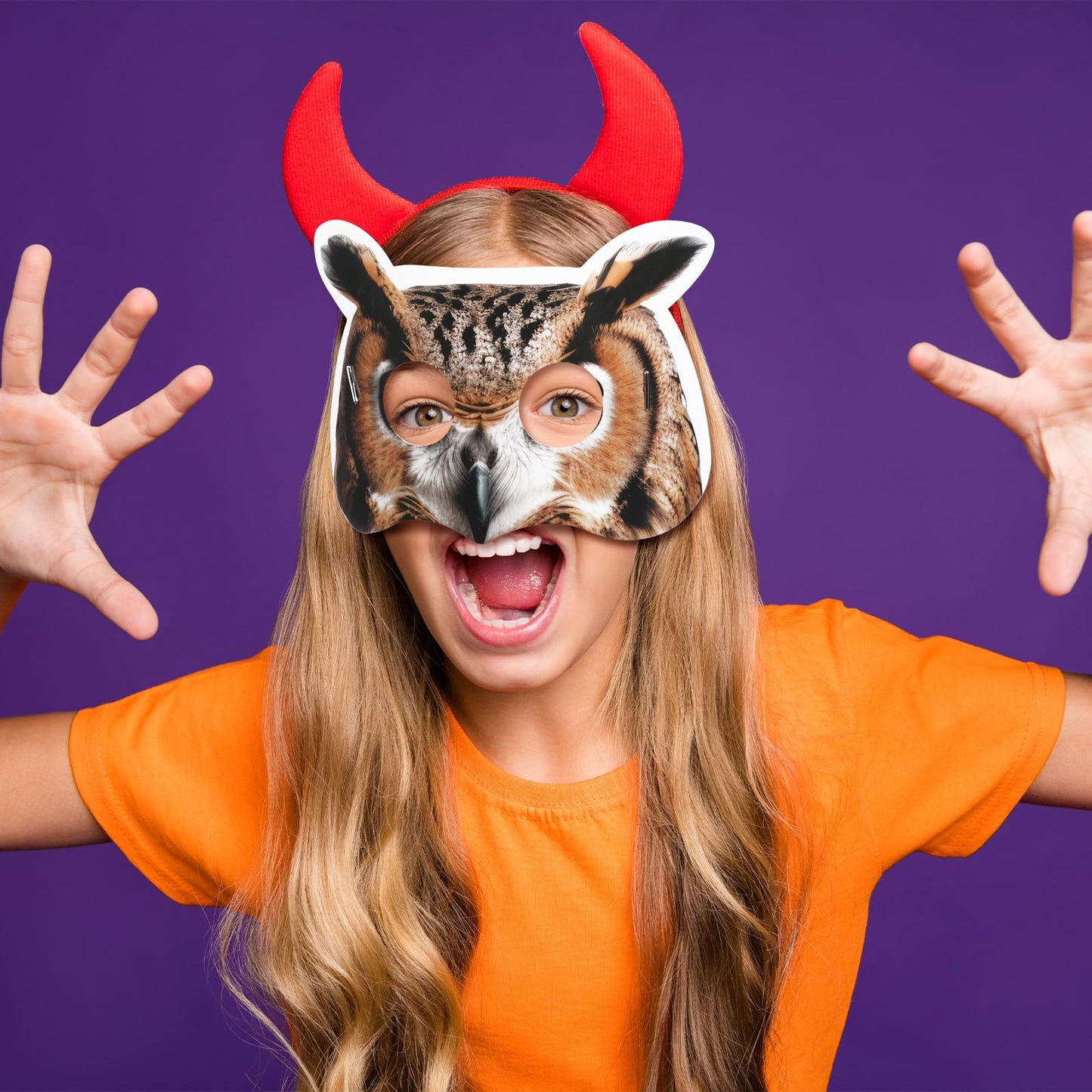 Marsui 32 Pcs Unicorn Monster Safari Animal Face Masks For Kids Cartoon Masks For Animal Birthday Party Decorations(Jungle)