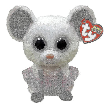 Ty Beanie Boo – Nina Mouse Plush Toy, 15 Cm – Soft & Cuddly Stuffed Animal With Sparkly Pink Tutu – Adorable Gift For Kids & Collectors