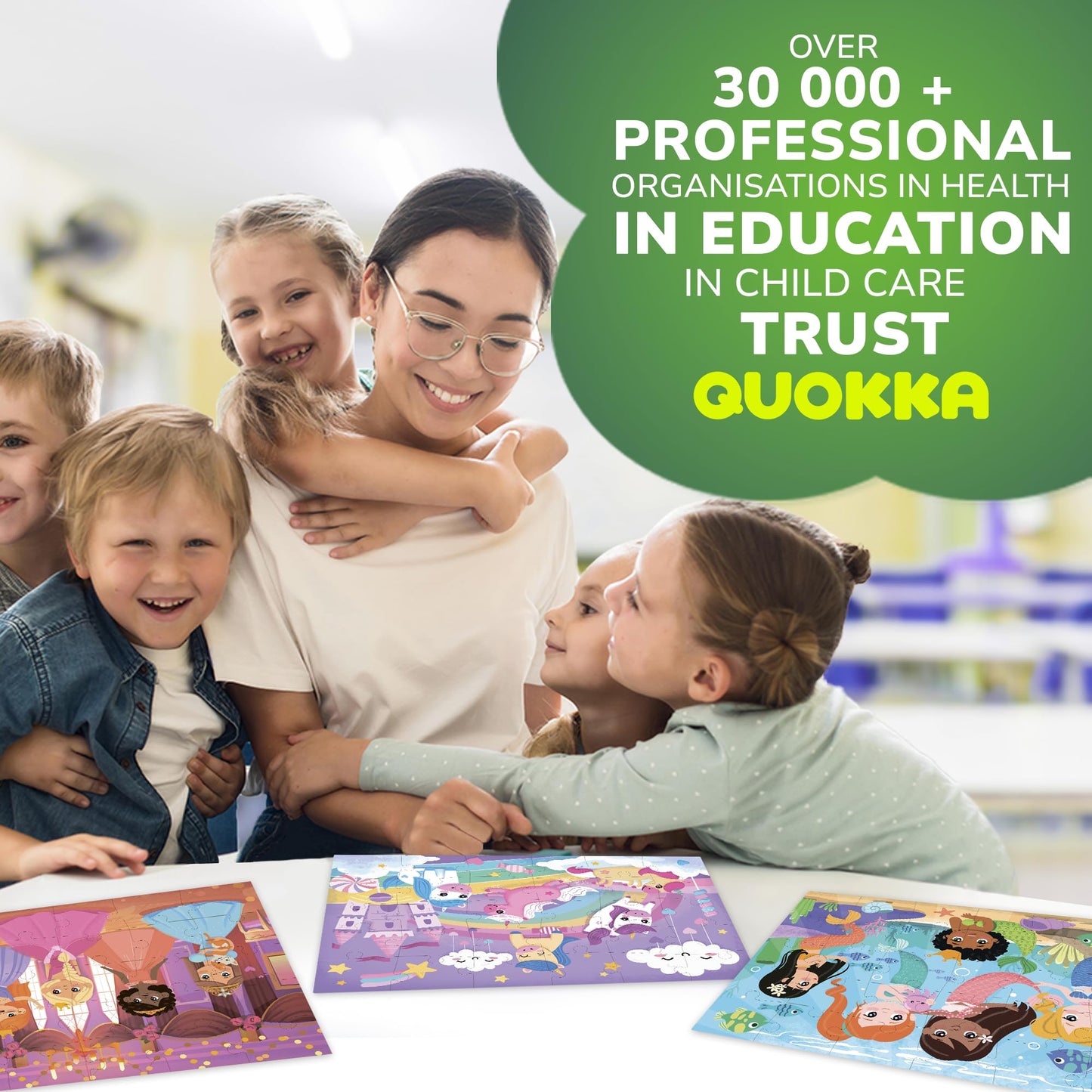 Quokka Puzzles For Toddlers 3-5 - 4 X 30 Pieces Puzzles For Kids Ages 2-4 - Meadow Girls Learning Jigsaw Puzzles For Kids 4-6 Ye