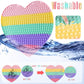 Large Heart Fidget Toys,19.3 Inch Giant Big Sensory Fidgets Jumbo Push Bubble Squeeze Toy For Autism Anxiety Stress Relief Huge Classroom Tool Gifts For Kids Toddlers Girl Boy Adults