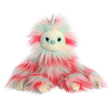 Aurora® Exquisite Luxe Boutique™ Skyler Sloth™ Stuffed Animal - Luxurious Elegance - Sensory Delight - Multicolor 14 Inches