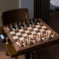 A&A 21.25' Professional Wooden Tournament Chess Board/Walnut & Maple Inlaid / 2.25' Squares W/Notation