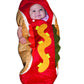 Baby'S Hot Dog Costume Bunting For Dress Up And Halloween - Hot Dog Bunting