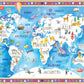 MasterPieces 60-Piece Jigsaw Puzzle - Hello, World Map - 11.75"x16.5" - Team Color - Model 12206