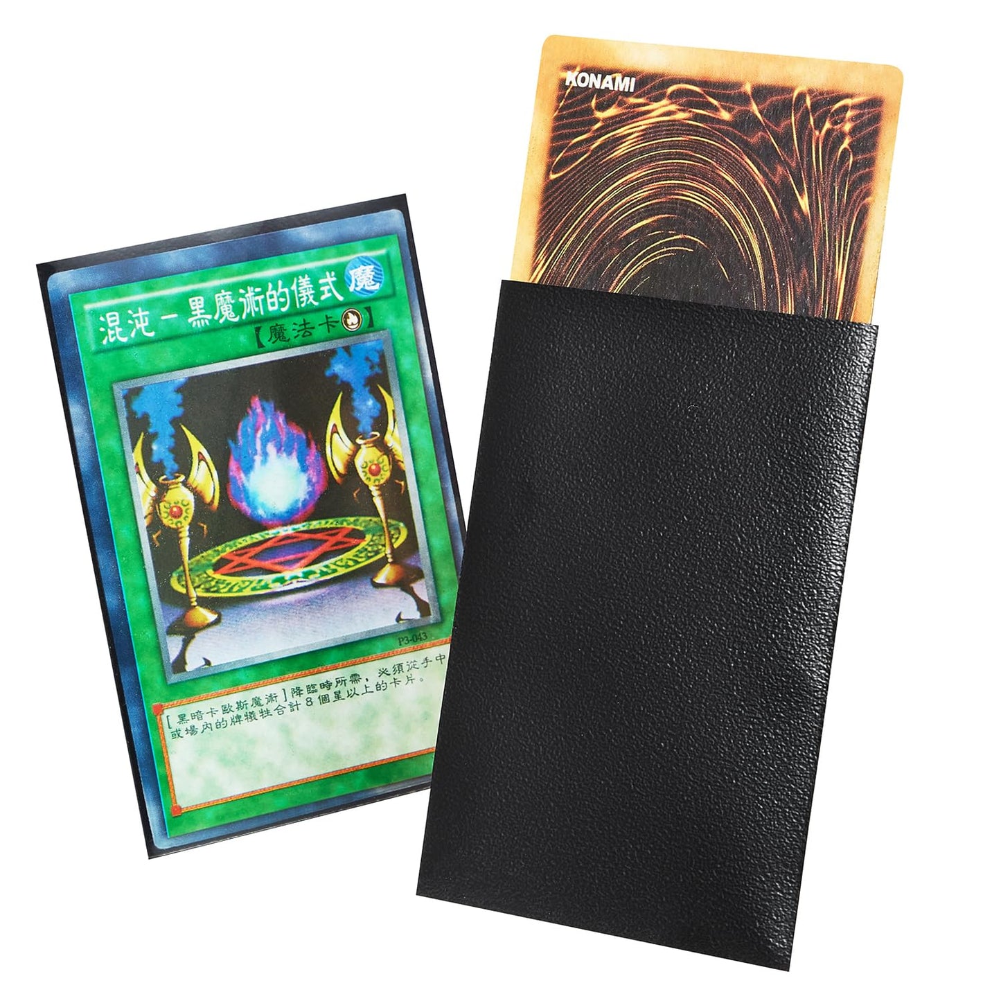 Yu-Gi-Oh Card Sleeve, Foteemo 200 Counts Japanese Size Card Sleeves Back Textured Perfect Shuffling Yu-Gioh Card Protector Sleev