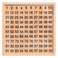 Merryheart Wooden Math Learning Board Toy, Montessori 1-100 Consecutive Numbers Wooden Hundred Digital Board, Educational Game F