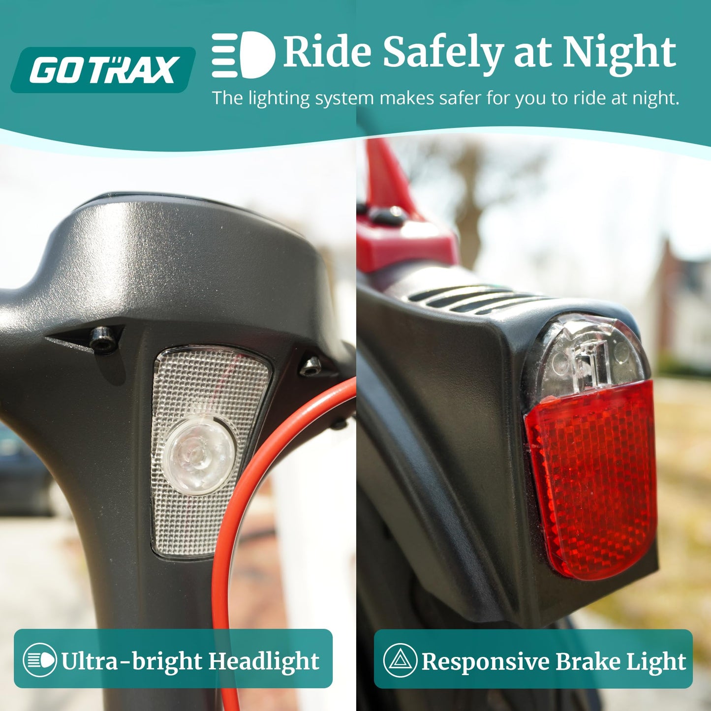 Gotrax Apex Xl 8.5'' Solid Tires, Max 12 Miles Range And 15.5Mph Speed, Bright Headlight And Taillight, Big Led Display, Aluminu