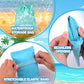 Mity Rain Sand Remover Wipe Mitt Bag - Velvet, Pink/Blue, Essential Beach Accessory for Kids & Women, Travel Necessities