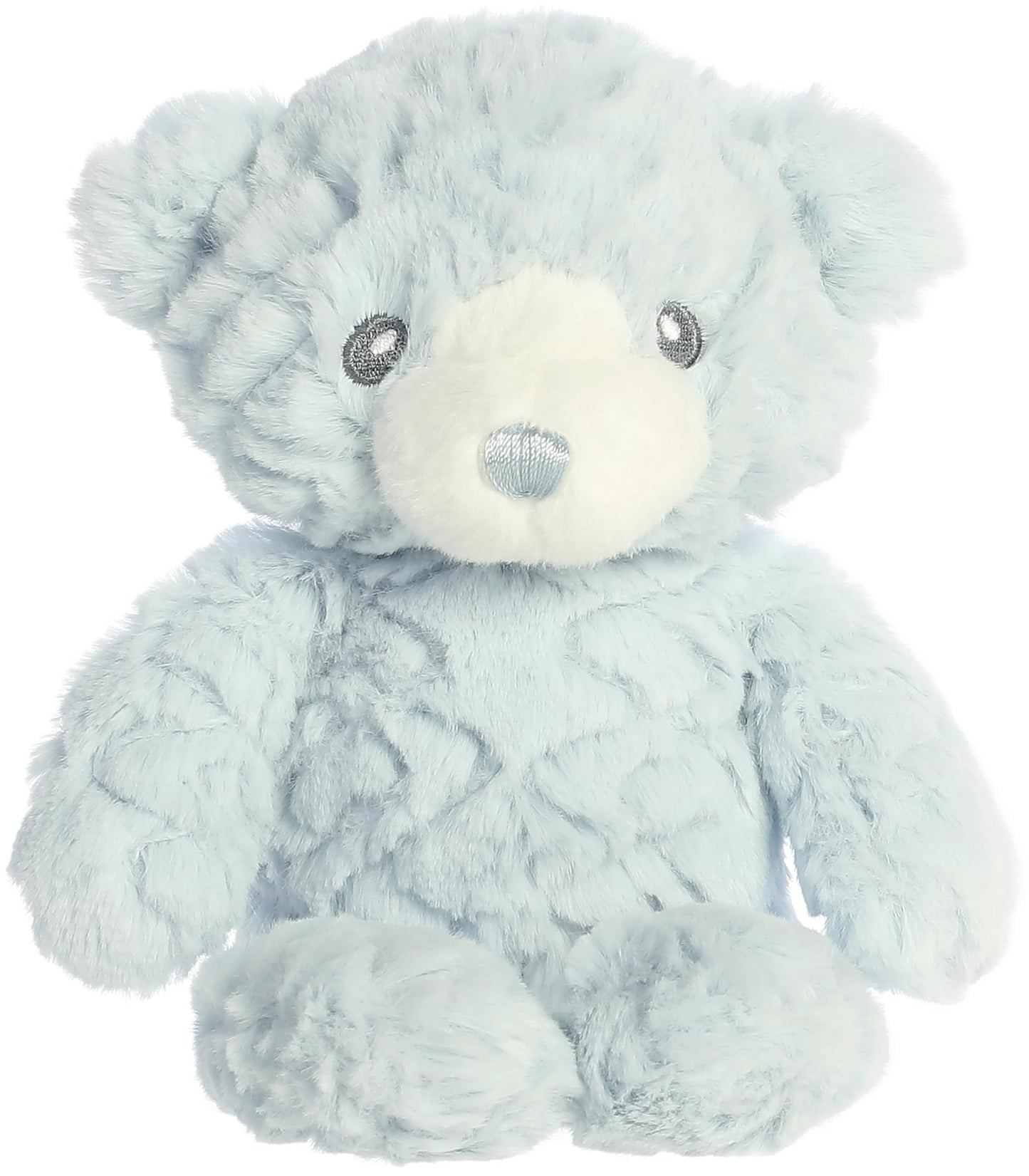 Aurora® Snuggly Huggy Bear™ Baby Stuffed Animal - Comforting Companion - Imaginative Play - Blue 10 Inches