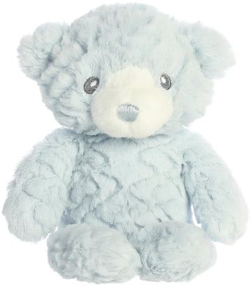 Aurora® Snuggly Huggy Bear™ Baby Stuffed Animal - Comforting Companion - Imaginative Play - Blue 10 Inches