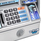 Dr. STEM Toys Kids Talking ATM Machine Savings Piggy Bank with Digital Screen, Electronic Calculator That Counts Real Money, and